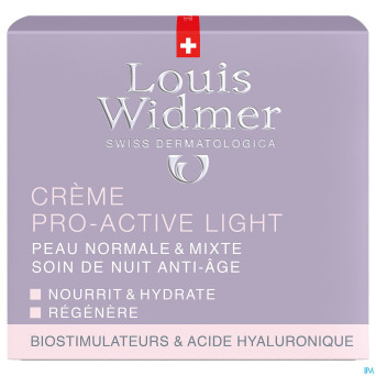 Widmer nuit creme pro-active light parf pot 50ml
