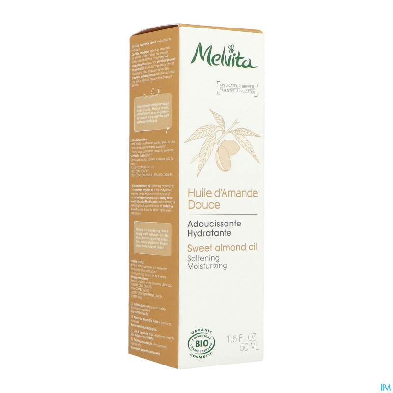 Melvita huile soin amande douce apaisante    50ml