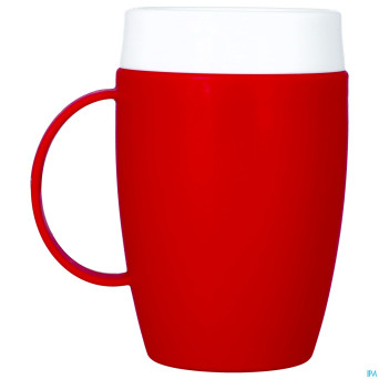 Gobelet isol.evase anse therm.opaq.rge/blnc  180ml