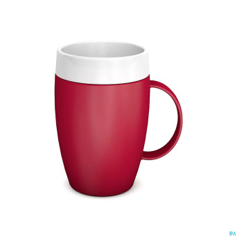 Gobelet isol.evase anse therm.opaq.rge/blnc  180ml