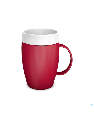 Gobelet isol.evase anse therm.opaq.rge/blnc  180ml