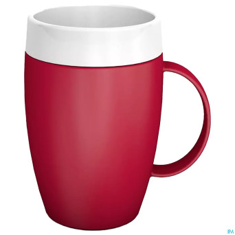 Gobelet isol.evase anse therm.opaq.rge/blnc  180ml