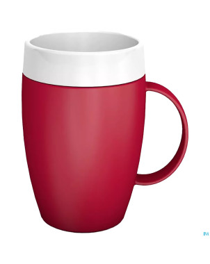 Gobelet isol.evase anse therm.opaq.rge/blnc  180ml