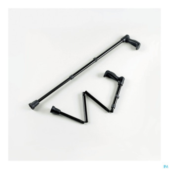 Canne a/choc regl.pliable noir 78,7-86,4cm   advys