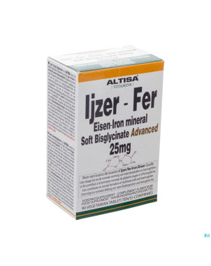 Altisa fer bisglycinate 25mg tabl  90