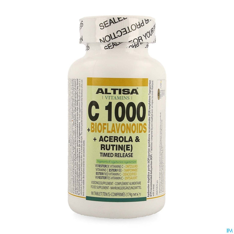 Altisa c 1000+bioflavonoid 350mg cplx tr  tabl  90