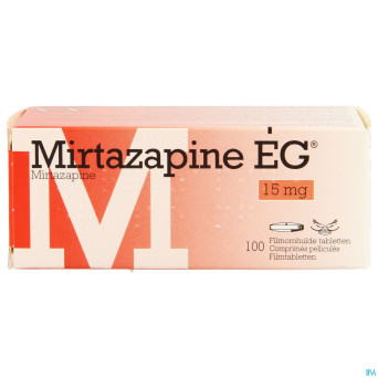 Mirtazapine eg 15mg pi pharma comp pell 100 pip