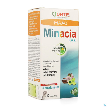 Ortis minacia gel sticks framboise 12x12g