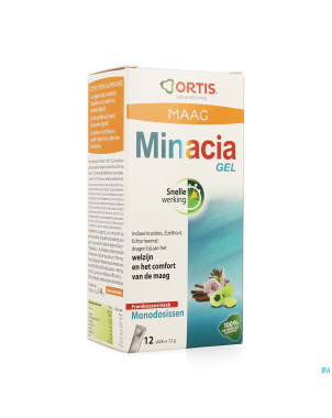 Ortis minacia gel sticks framboise 12x12g