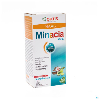 Ortis minacia gel sticks framboise 12x12g