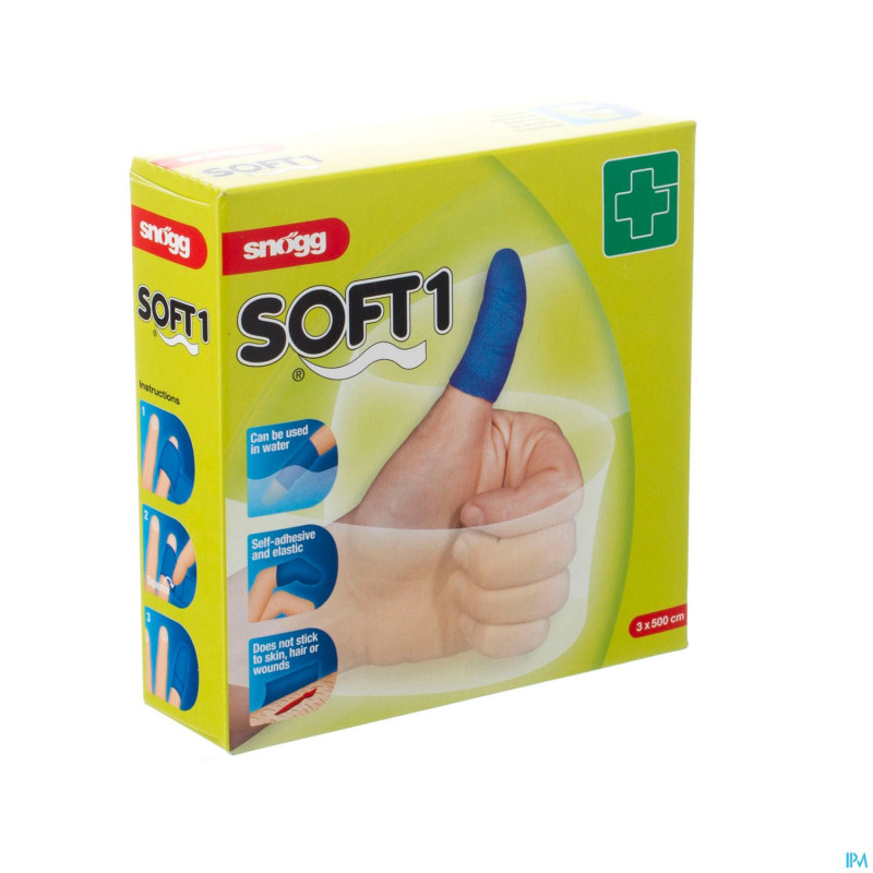 Soft snogg  3cmx5m bleu