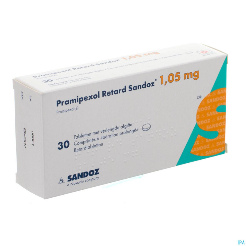 Pramipexol retard sandoz 1,05mg liberat prol  30