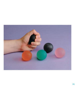 Balle exercice gel doigts-main extra mou rose