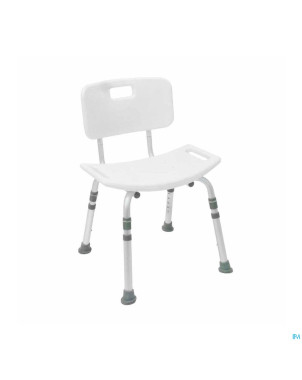 Siege douche assise galbee duro alu avec dossier