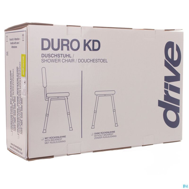 Siege douche assise galbee duro alu tabouret advys