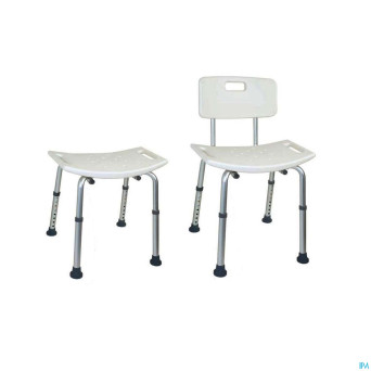 Siege douche assise galbee duro alu tabouret advys