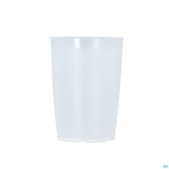 Gobelet simple blanc transp bec v. en option 250ml