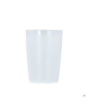 Gobelet simple blanc transp bec v. en option 250ml