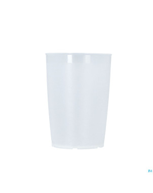 Gobelet simple blanc transp bec v. en option 250ml
