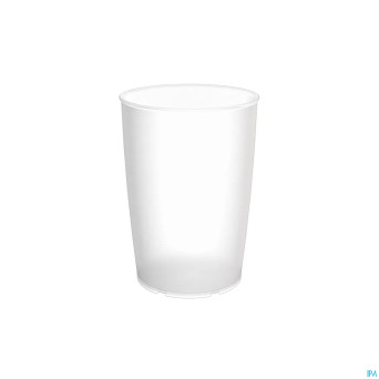 Gobelet simple blanc transp bec v. en option 250ml