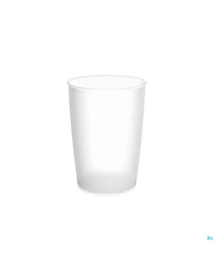 Gobelet simple blanc transp bec v. en option 250ml