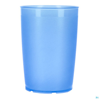 Gobelet simple bleu transp bec v. en option  250ml