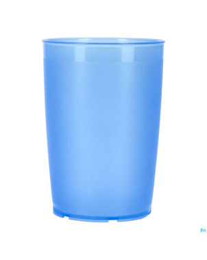 Gobelet simple bleu transp bec v. en option  250ml