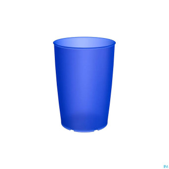 Gobelet simple bleu transp bec v. en option  250ml