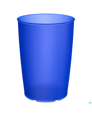 Gobelet simple bleu transp bec v. en option  250ml