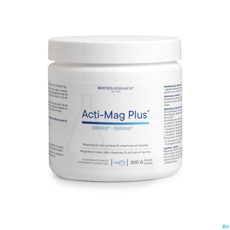 Acti-mag plus pdr pot 200g