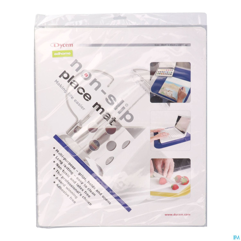 Antiderapant set de table 38x45cm bleu    advys