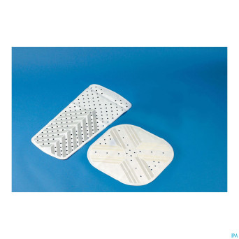 Tapis bain/douche a/derap. ctc vent. 54x54cm blanc