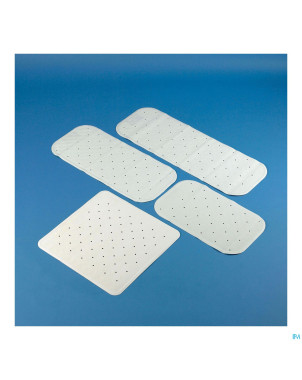 Tapis bain/douche a/derap. ctc vent. 54x54cm blanc