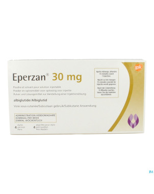 Eperzan 30 mg pdr+solv sol inj stylo injecteur 4
