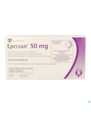 Eperzan 50 mg pdr+solv sol inj stylo injecteur 4