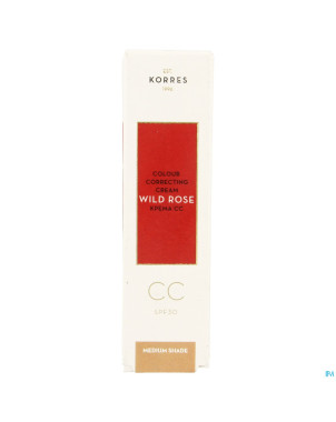 Korres kf rose sauvage cc creme ip30 medium   30ml
