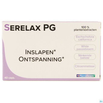 Serelax pg pharmagenerix blister caps  40