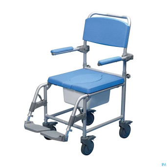 Chaise douche/percee deluxe days alu 4 roues advys