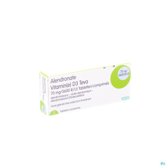 Alendronate vit d3 teva 70 mg/5600iu tabl 12