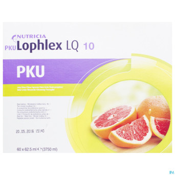 Pku lophlex lq 10 juicy agrumes 60x62,5ml