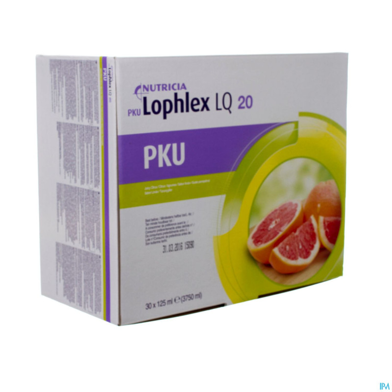 Pku lophlex lq 20 juicy agrumes 30x125,0ml