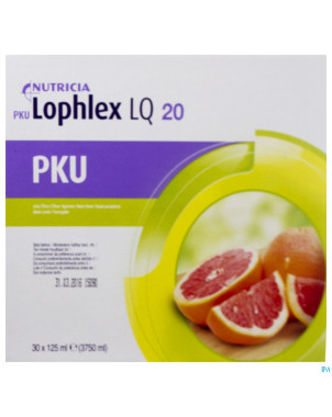 Pku lophlex lq 20 juicy agrumes 30x125,0ml
