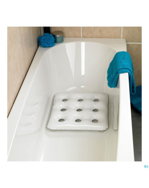 Coussin bain gonfl.ventouse 45,5x45,5cm blc  advys