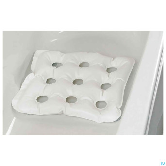 Coussin bain gonfl.ventouse 45,5x45,5cm blc  advys