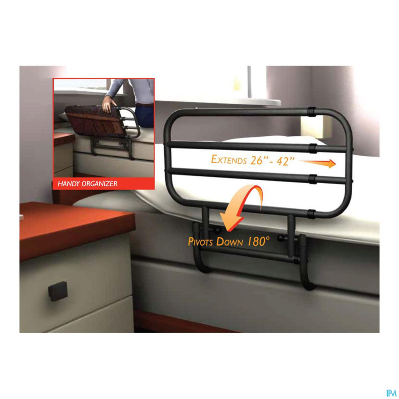 Barriere lit/aide transfert stander 65-105cm rabat