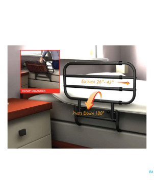 Barriere lit/aide transfert stander 65-105cm rabat