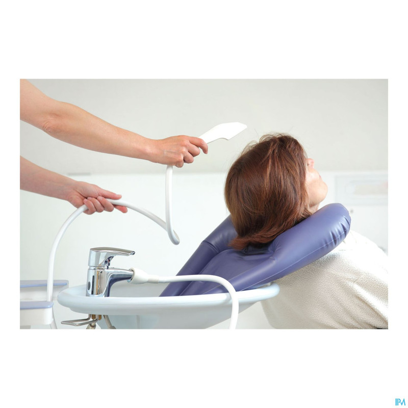 Bassin gonfl.laver chev lavabo adhome 60x35cm bleu