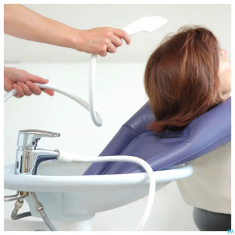 Bassin gonfl.laver chev lavabo adhome 60x35cm bleu