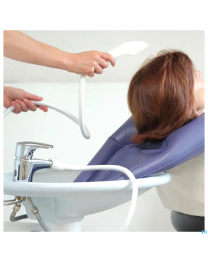 Bassin gonfl.laver chev lavabo adhome 60x35cm bleu