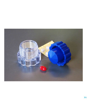 Broyeur medicament avec compartiment    advys